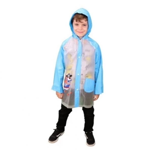 Capa De Chuva Infantil Reforçada Tamanho 8 Impermeável Menina Menino Escolar