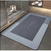 Tapete Banheiro Antiderrapante Absorvente de Secagem Rápida