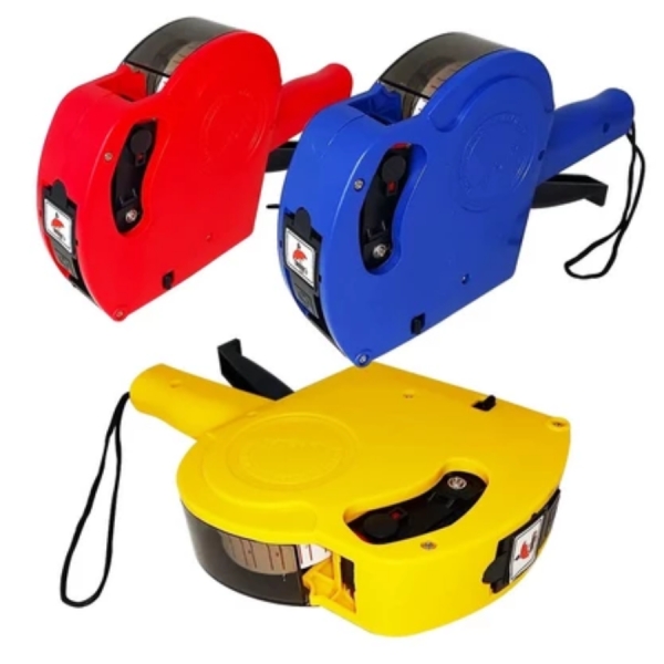 Etiquetadora impressora de etiquetas Manual Rotuladora de Preço 8 Dígitos + Etiquetas + Refil de Tinta economica