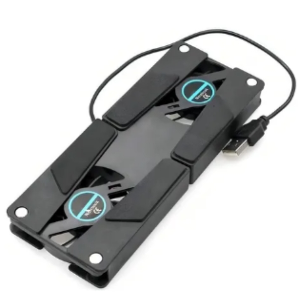 Cooler Usb Base Resfriador Portátil Notebook Aparelhos Modem Cor Preto LED Preto