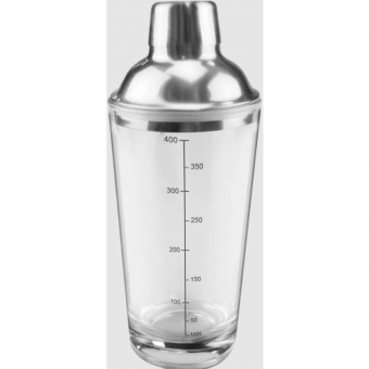Coqueteleira De Vidro Tampa Inox Drink Bartender Barman Luxo