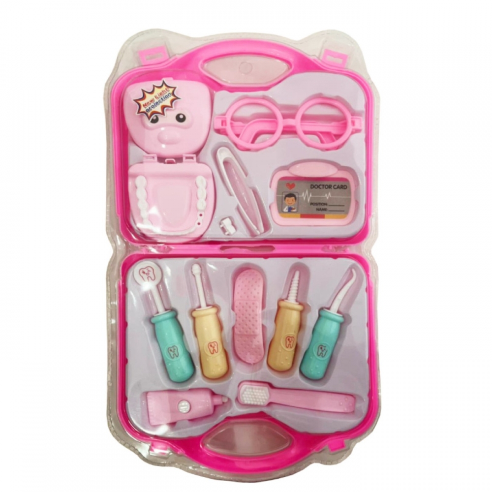 Brinquedo Infantil Maleta Grande Dentista Com Boca