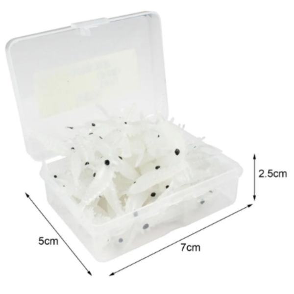 KIT 10 PEÇAS DE ISCA NEON DE CAMARÃO