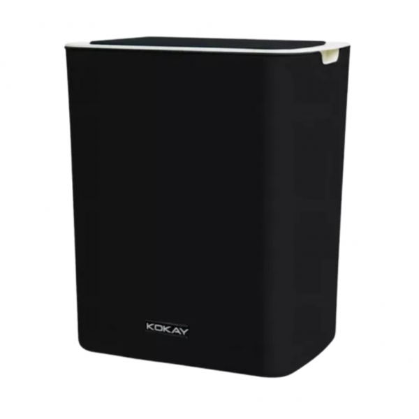 Lixeira sensor automática banheiro cozinha lixo inteligente cor Preto Kokay 056-0035