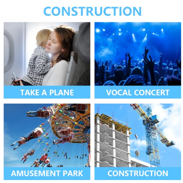 Abafadores De Ouvido Com Redução De Ruído Defensores Para Crianças Fita Ajustável ENVIO ALEATORIO