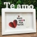 Porta Retrato TE AMO 10x15 cm Branco para Presente de Dia dos Namorados Casamento Esposa Mãe