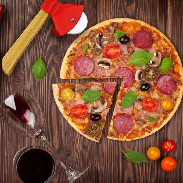 Cortador De Pizza Machado Machadinha Aço Inox