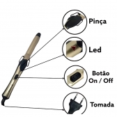 Modelador De Cabelos e Cachos Estilo Babyliss 22mm Bivolt