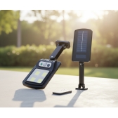 Luminária Solar Poste Rua Refletor Sensor Movimento Prova DÁgua Controle