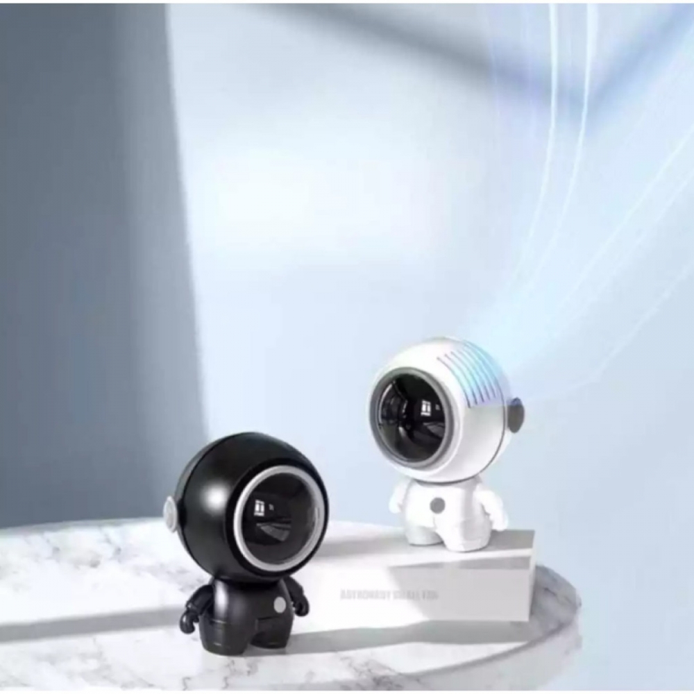 Mini Ventilador Astronauta Portátil Sem Fio De Mão Usb