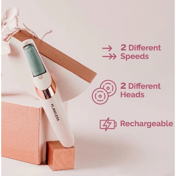 Lixador de Pé Elétrico - Esfoliador Tira Calos Pedicure Portátil