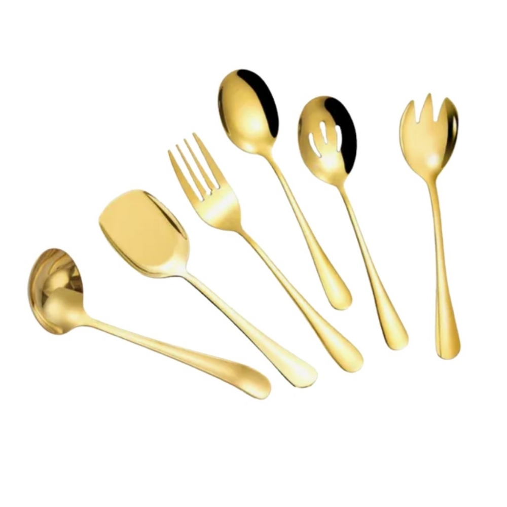 Modus Kit 6 Conjunto Jogo De Talheres Inox Utensílio Cozinha