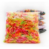 100 PEÇAS Baby Aldult TPU Elásticos Descartáveis Para Crianças Faixas De Cabelo Elásticas Meninas De Borracha