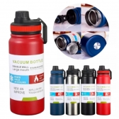 Garrafa Térmica 800ml garrafa espacial Quente Frio Com Isolamento Térmico De Grande Capacidade Vermelha