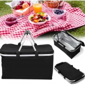 Cesta Térmica Bolsa Grande Dobrável Cooler Praia Lanche Piquenique Camping Bebidas 30 Litros