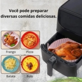 Forma Silicone para Air Fryer Assadeira Cesto Fritadeira Elétrica De 20cm