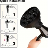 Difusor De Ar para Secador Em Silicone Adaptador Definidor de Cachos Retrátil Universal