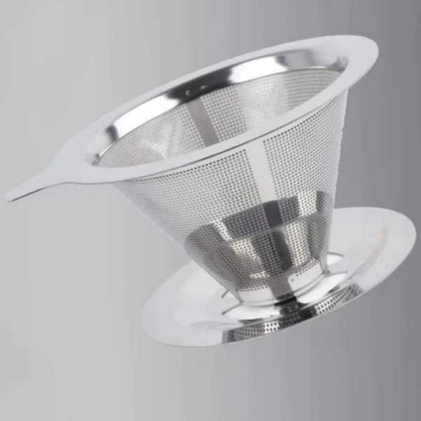 Filtro De Café 103 Inox - Coador de Café Grande Sem Uso De Papel