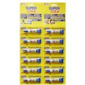 12 super cola super Bond cola tudo 3g Cartela com 12 colas