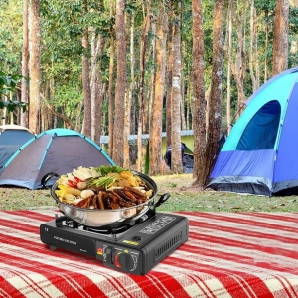 Fogareiro Fogão A Gás Portátil Multiuso Acampamento Pesca