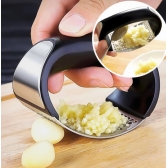 Espremedor Amassador Triturador De Alho Inox Manual Cozinha Garlic Press