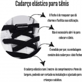 Cadarços Redondos Elásticos para Adultos com Travas de Metal Anti Solto para Esportes