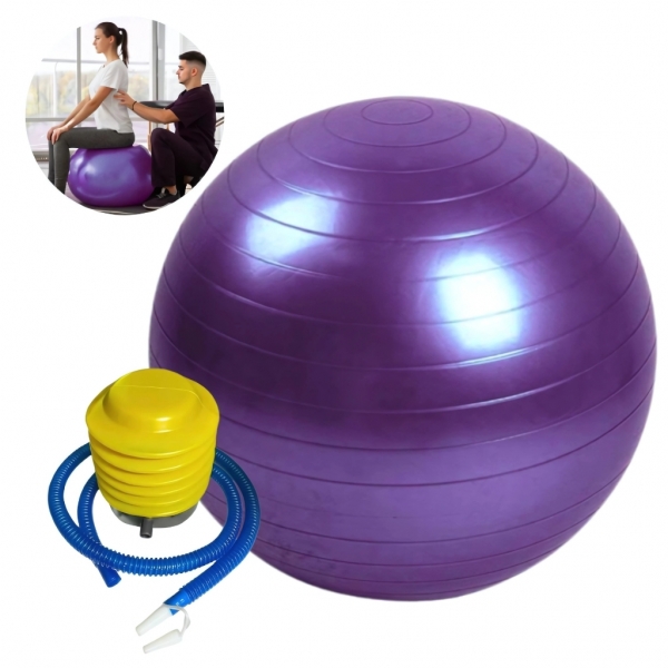 Bola de Ginástica Suíça Yoga Pilates Bola de Pilates Inflável Anti Estouro com bomba para encher