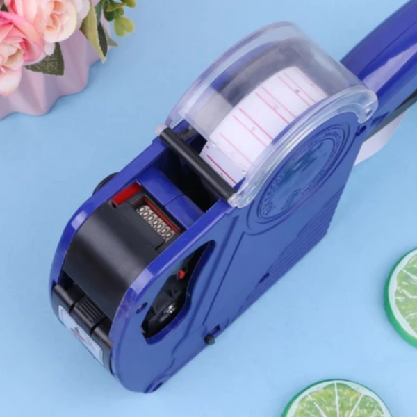 Etiquetadora impressora de etiquetas Manual Rotuladora de Preço 8 Dígitos + Etiquetas + Refil de Tinta economica