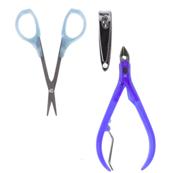 Kit Manicure 3 Peças Unhas Cuidado Mulher Feminino Rápido e Prático