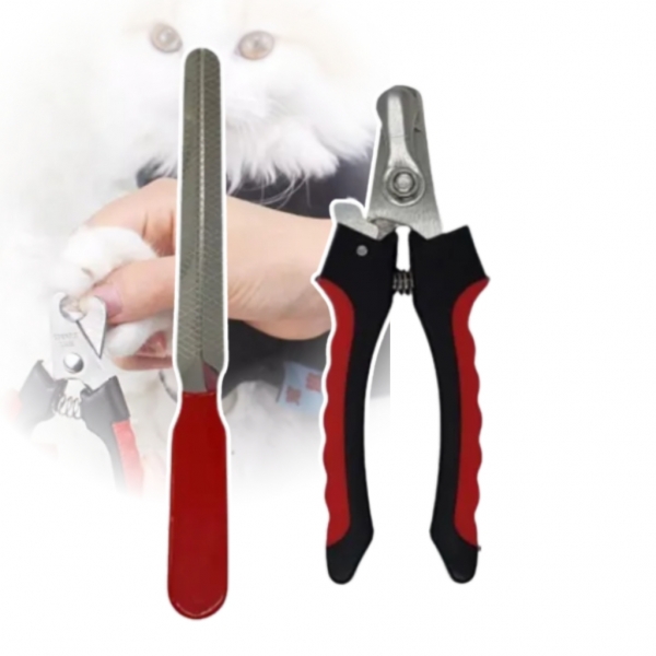 Alicate De Unha Cortador + Lixa Pet Cão Gato Cachorro