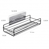 Suporte Retangular Aço Inox Organização De Banheiro Cozinha