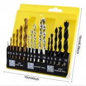 KIT BROCAS MADEIRA FERRO CONCRETO 16 PEÇAS