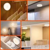 Kit 4 Luminárias Lâmpada Led Recarregável Sensor De Pres