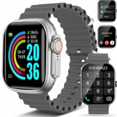 Relógio Smartwatch T10 Ultra 2 Big Cinza Display 2.19 55mm Inteligente Bluetooth Esportivo