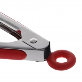 Kit 2 Pinça Pegador Culinário Silicone 30 Cm Multiuso Inox Fritura