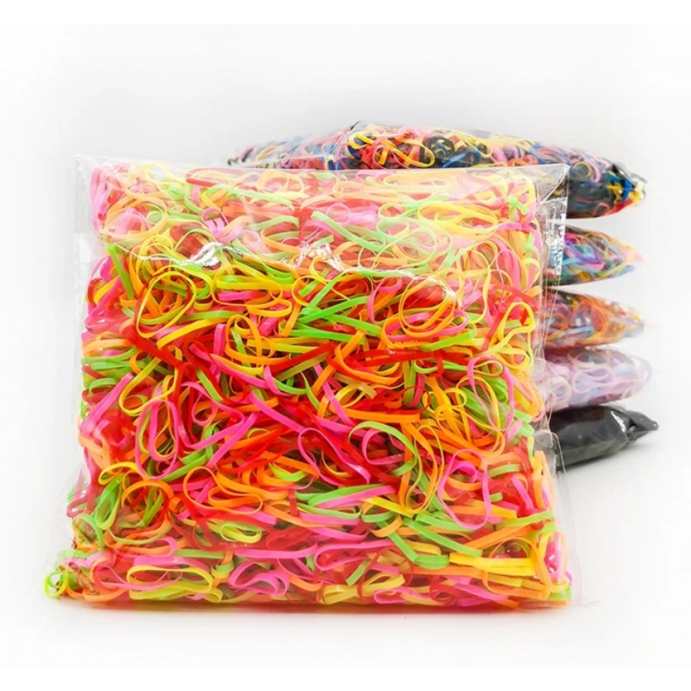 100 PEÇAS Baby Aldult TPU Elásticos Descartáveis Para Crianças Faixas De Cabelo Elásticas Meninas De Borracha