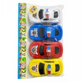 Carrinho De Brinquedo Fricção 4 Unidades Coleção Miniatura