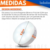 Kit 4 Luminárias Lâmpada Led Recarregável Sensor De Pres