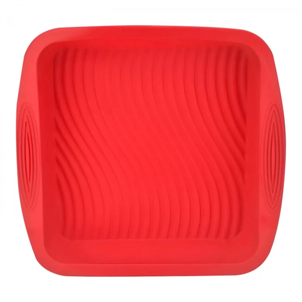 Forma De Bolo De Silicone Vermelha