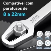 Chave Boca Fixa Aço Universal 8 a 24mm Cabeça Dupla Torx Ferramenta Resistente Multifuncional