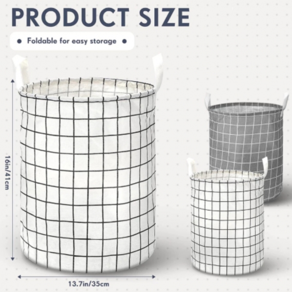 Cesto Dobrável Branco para Roupas e Brinquedos Organize com Estilo A Escolha Perfeita para Roupas e Brinquedos Ordem