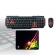 Kit Teclado E Mouse Gamer KG-03R Nemesis Start 2.0 Preto E Vermelho Mais Mouse Pad Gamer Nemesis
