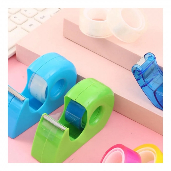 Fita Colorida 5 Rolls E Dispensadores De Fita