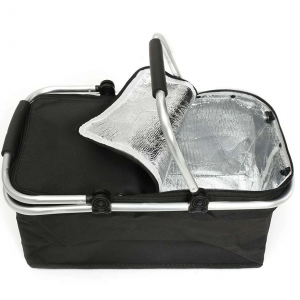Cesta Térmica Bolsa Grande Dobrável Cooler Praia Lanche Piquenique Camping Bebidas 30 Litros
