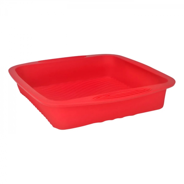Forma De Bolo De Silicone Vermelha