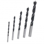 Jogo Com 5 PEÇAS De Brocas Para MADEIRA 4 Á 10mm