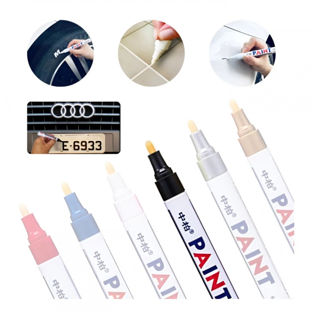 Caneta Preta Pintura Reparadora Tira Riscos Carro Moto