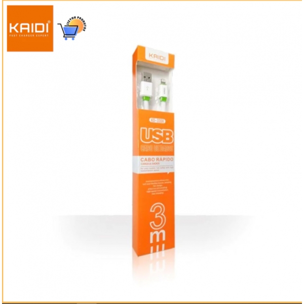 Cabo de Carregamento Rápido 3 metros USB para Lightning KAIDI H1372