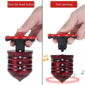 Pião Musical Luminoso Com Lançador Automatico Piao Com Luz