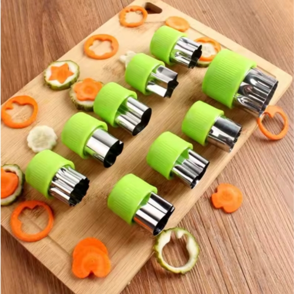 Molde Cortador Frutas Massas Biscoitos 9 Peças Divertido